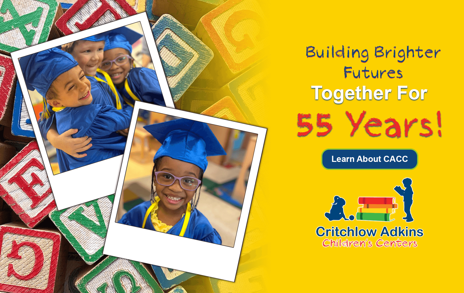 Critchlow Adkins children celebrating graduation — Building Brighter Futures Together
